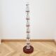 Lampadaire scandinave en verre cristal du milieu du siècle par carl fagerlund pour orrefors, suède, années 1960