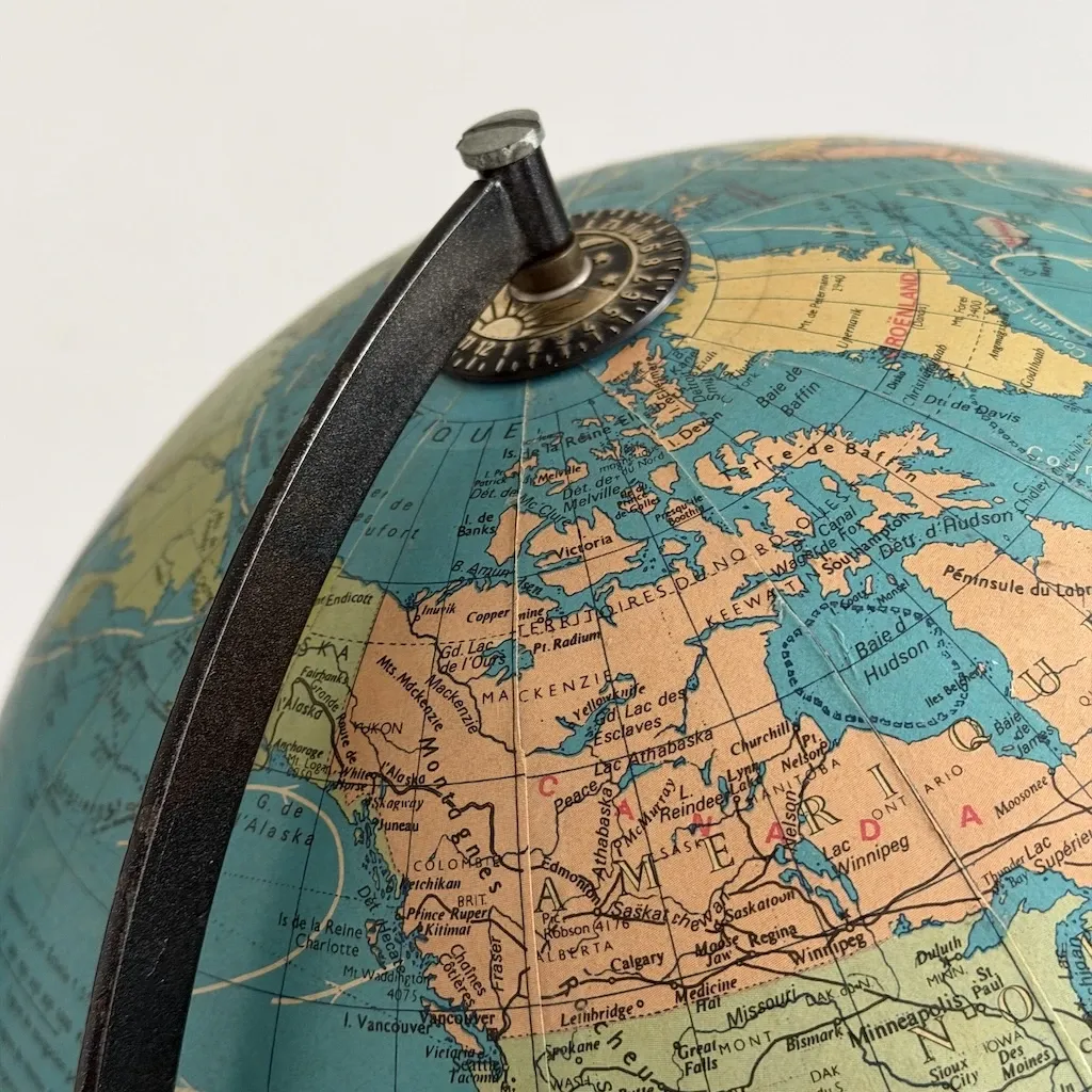 Vintage terrestrial globe 1977