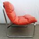 Orange pixi model armchair designed for Ikea by designer Gillis Lundgren 1970