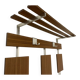 Wall coat rack