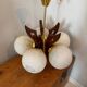 Suspension with 5 globes, Scandinavian design made by Szarvasi.