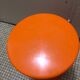 Vintage orange Tam Tam stool – Original stamp – 1970s