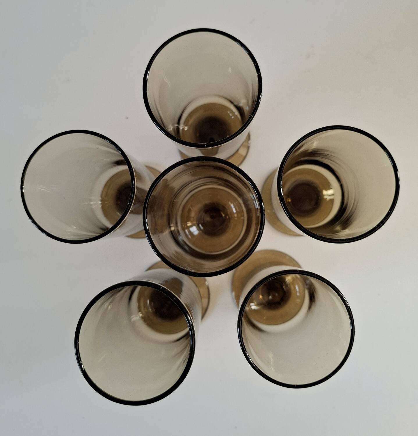 Verres soufflés bouche 70's
