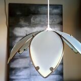 Daisy suspension shortbread glass and vintage brass