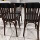 Set of 6 bistro chairs from the 1970s