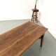 Farm table, old solid oak dough trough, France, around 1920.