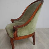 Louis XV/Louis XVI mahogany style chair