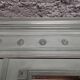 Old 2-door bookcase with chalk paint blue patina