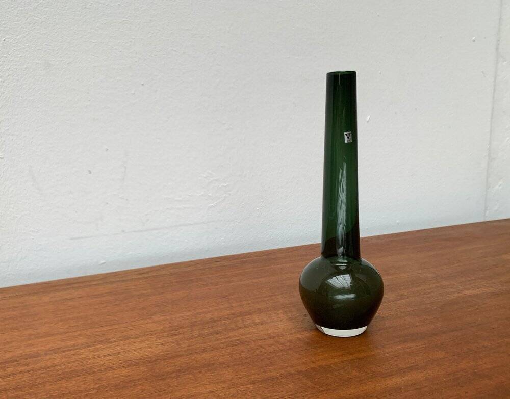 Mid-century German minimalist glass vase by Gral, 1960s.
