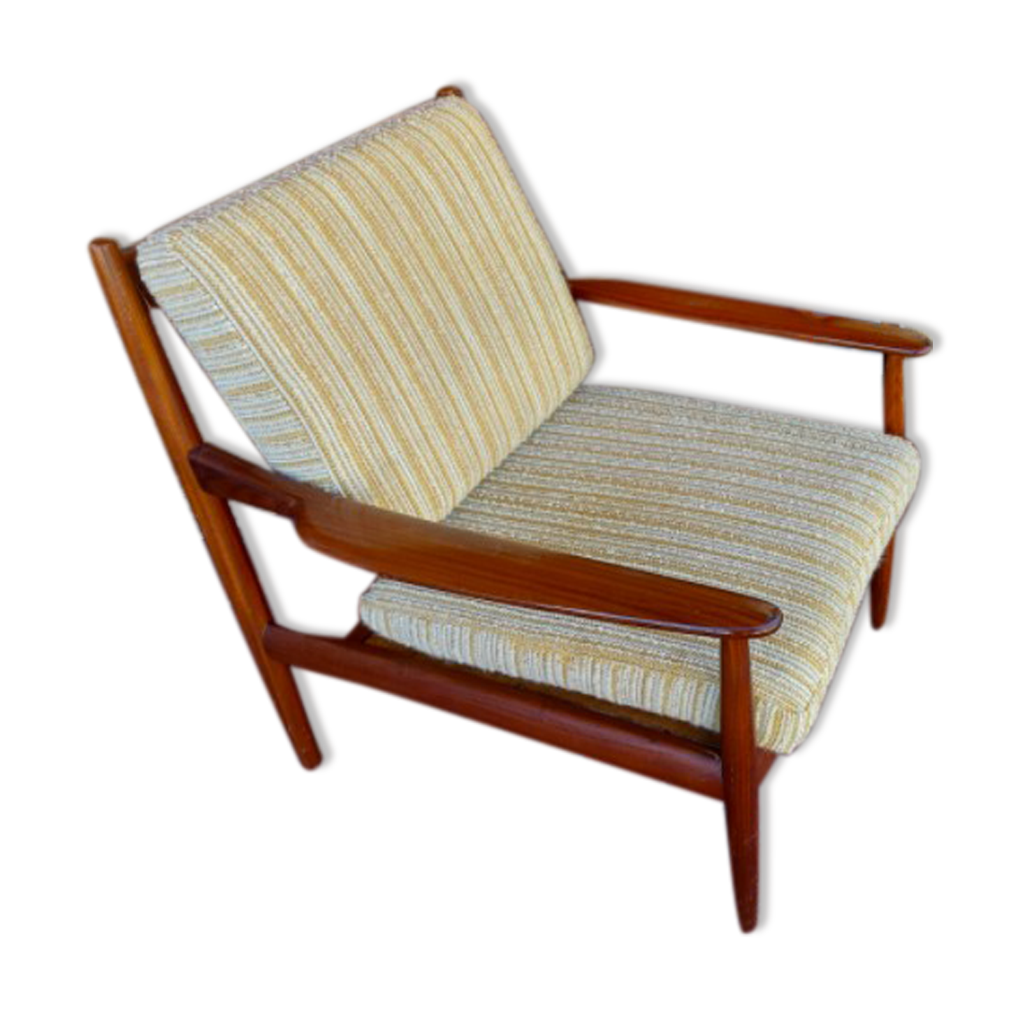 Scandinavian armchair Grete Jalk in teak, 50
