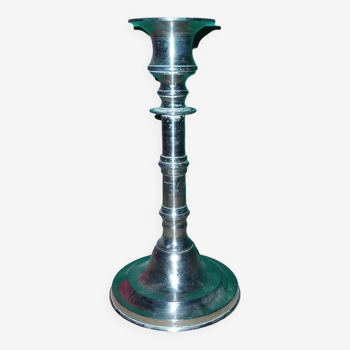 Silver metal candlestick