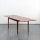 Table à manger des années 1960 teck foncé extensible