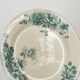 4 flat plates "Anemones" iron earth