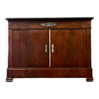Jacob dit desmalter chest buffet with doors said english mahogany period restoration xix th century