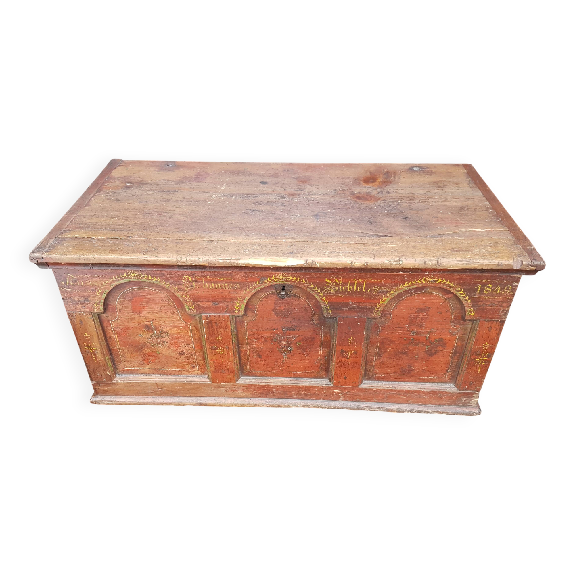 Trunk chest dated 1849