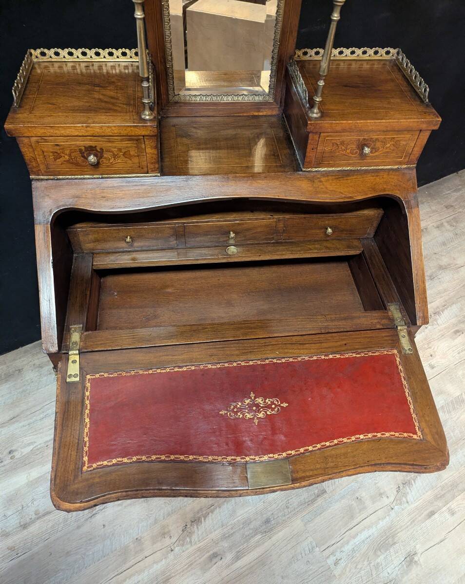 Small Louis XV style secretary in rosewood.