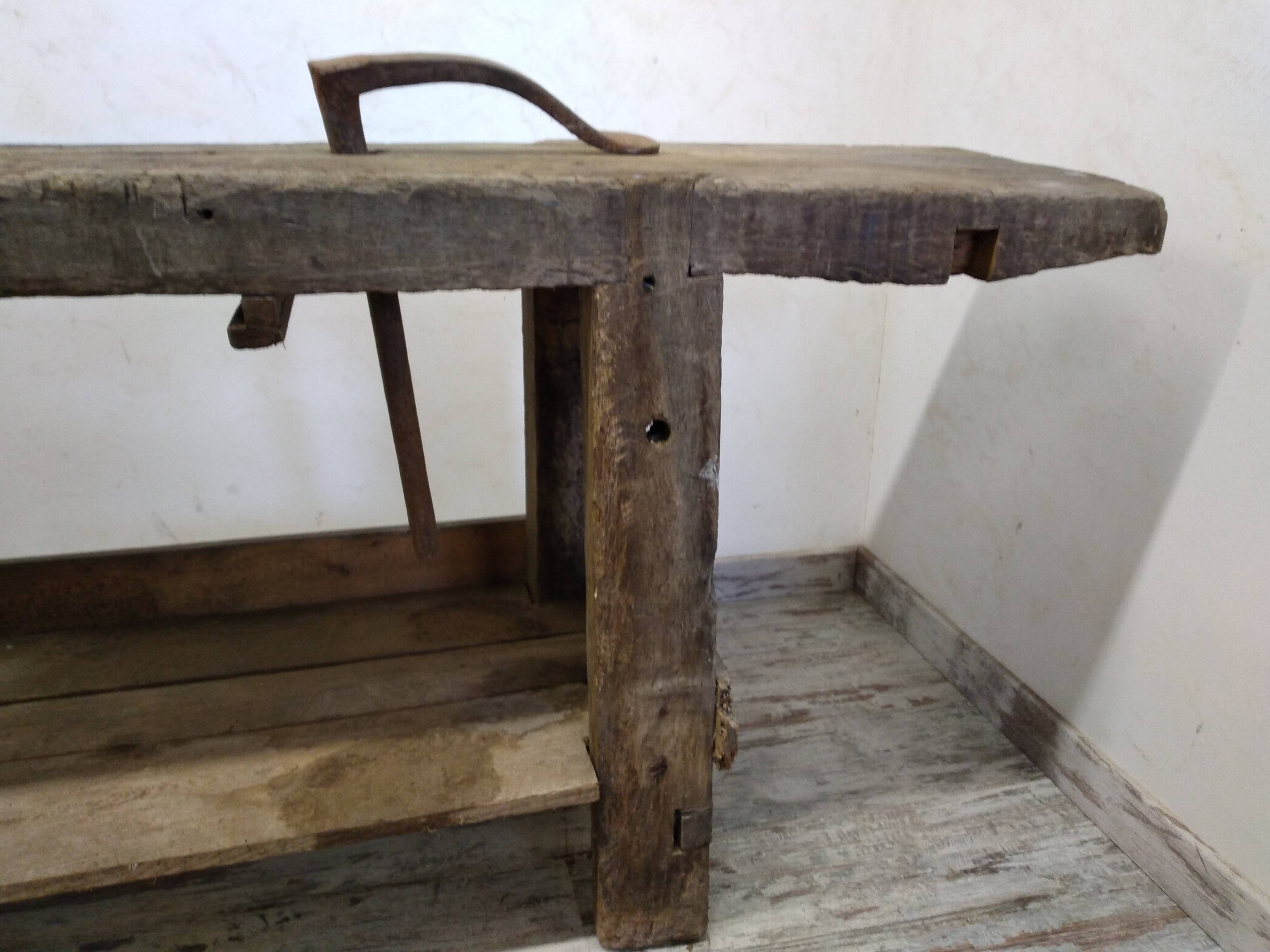Old carpenter's workbench