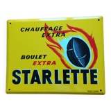 Enamelled advertising plate