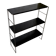 Black metal string shelf - 3 shelves - 1960