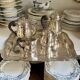 Ercuis 5-piece tea and coffee service in silver-plated metal.
