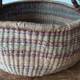 Large artisanal bolga basket from ghana