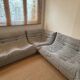 Un canapé d’angle ligne roset modèle togo2 fois 2 places + fauteuil d’angle