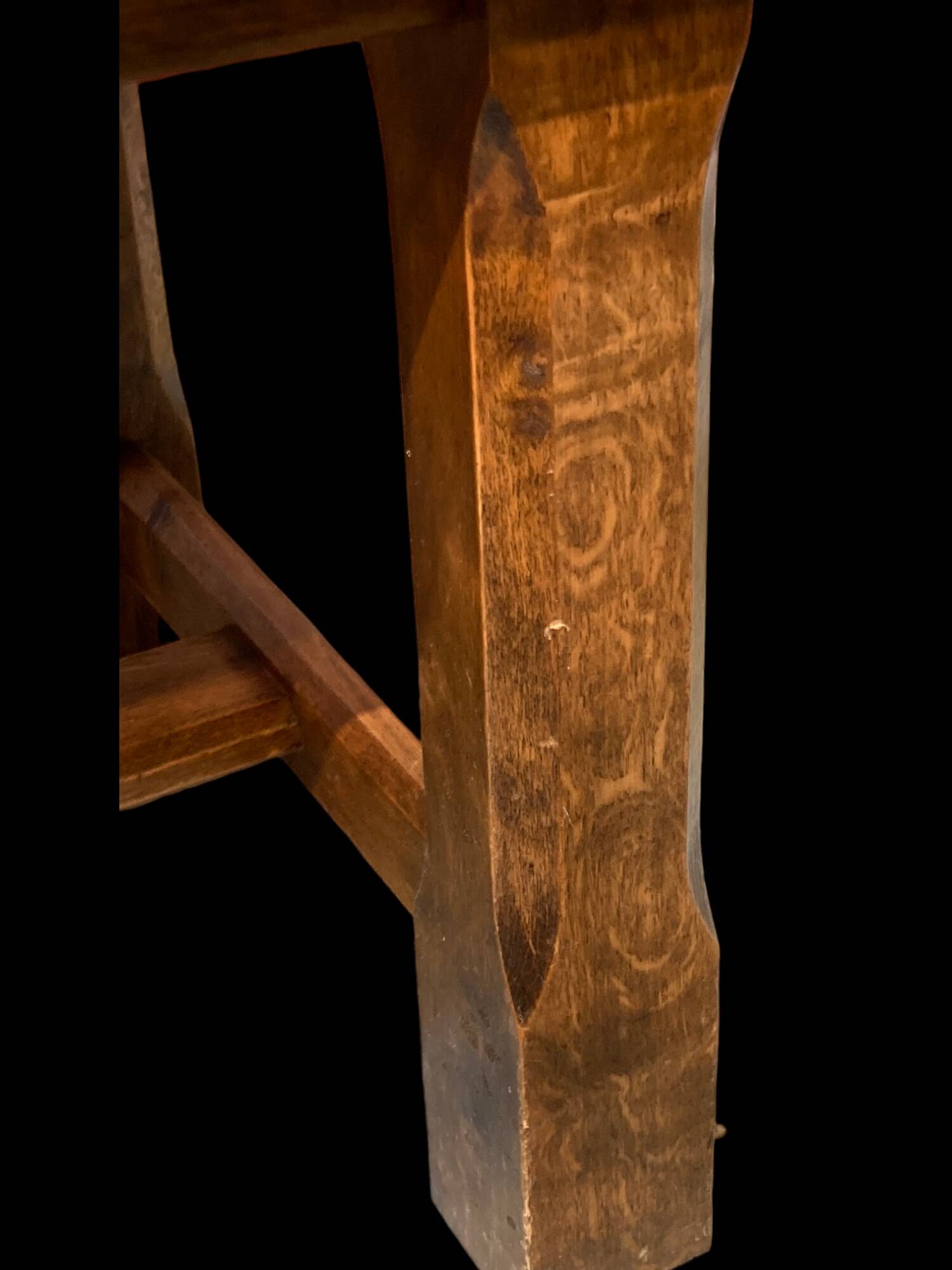 Wood and stone coffee table