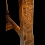 Wood and stone coffee table