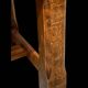 Wood and stone coffee table