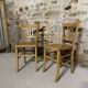 Pair of vintage wooden chairs – bistro style
