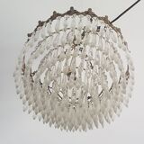 Old chandelier with stamps