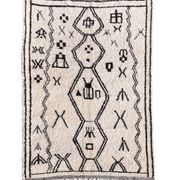 Modern Berber Beni Ouarain wool rug