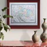 L'Autriche, carte ancienne, imprimée en 1852.