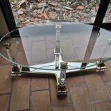 Glass and plexiglas coffee table altuglas