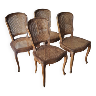 4 Cane chairs