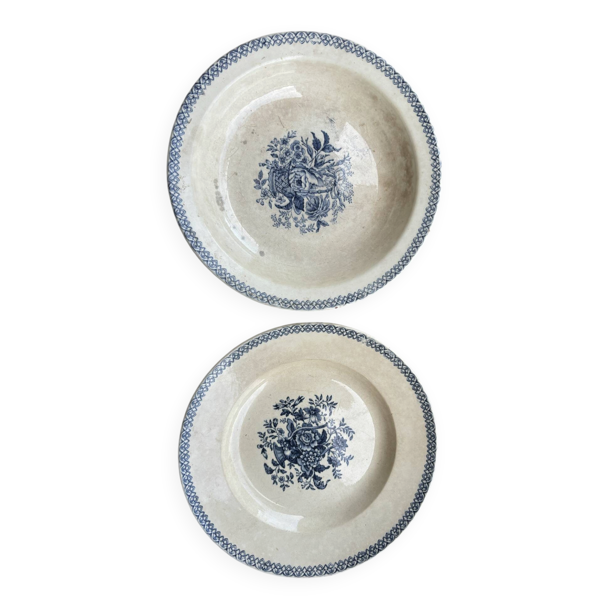 2 ceramic plates from the 19th century
