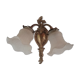 Double bronze sconce