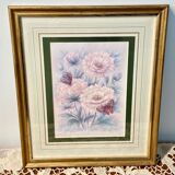 Botanical frame peonies