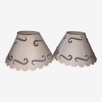 Pair of lampshades
