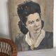 Oil on canvas: "Woman of the 40s"