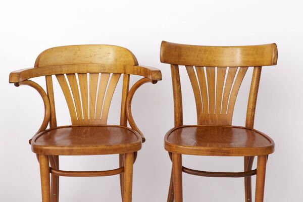 Chaises vintage de Radomsko ZMG, Pologne, bois courbé, hêtre, années 1970
