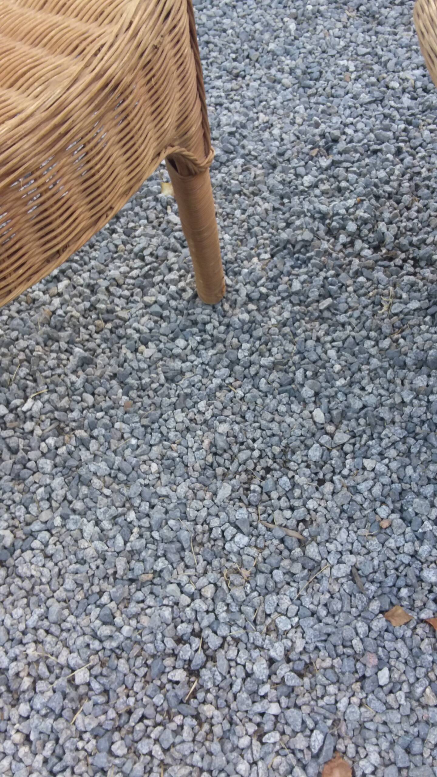 Rattan armchair and rattan coffee table from the 70s