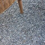 Rattan armchair and rattan coffee table from the 70s