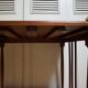 Table d'appoint vintage empilable ou imbriquable, 5 en 1 pour servir, café, vin.