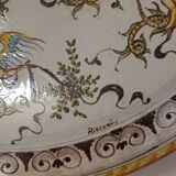Large hand-painted Florentine wall plate 75 cm, Ricceri – Florence