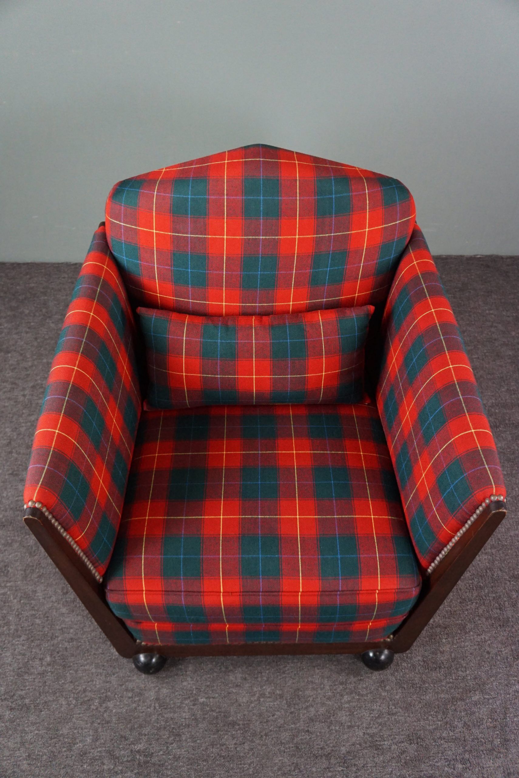Fauteuil Art Déco à carreaux Max Coini