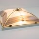 Vintage Art Deco Style White And Gold 1980s Ceiling Or Wall Lamp