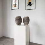 Pair of cement planters, 1900