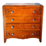 Commode année 50 Art Déco, chêne