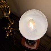 Murano glass, vintage 70s table lamp